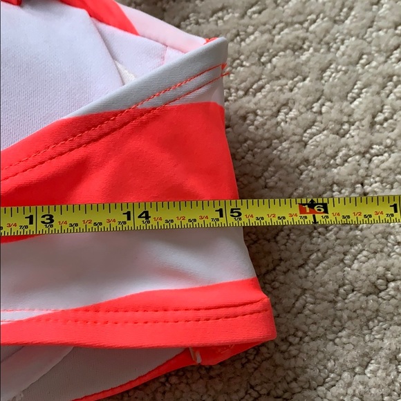 NEW Bikini Village Bikini orange/white Lg top - Picture 10 of 11